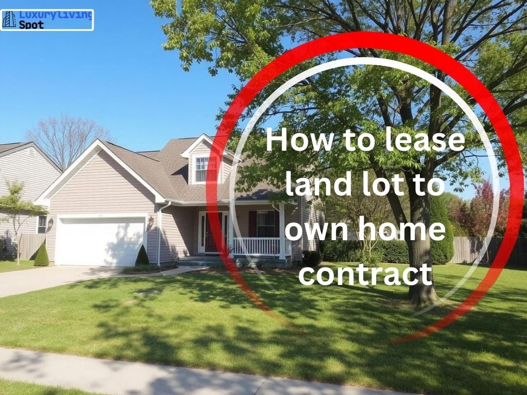 How to Lease Land Lot to Own Home Contract: Your Step-by-Step Guide || luxurylivingspot.com