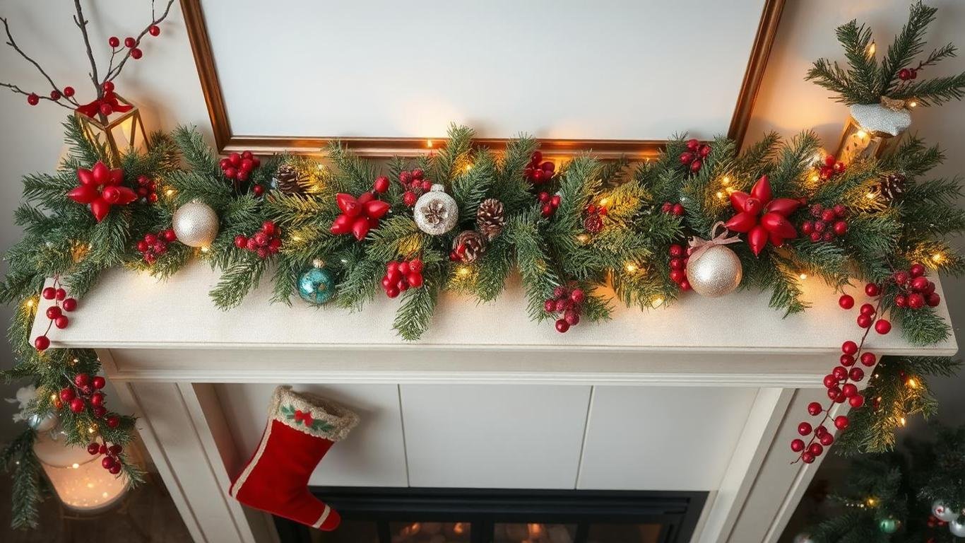 Luxury Christmas Garland for Your Fireplace: Elevate Your Holiday Décor || luxurylivingspot.com