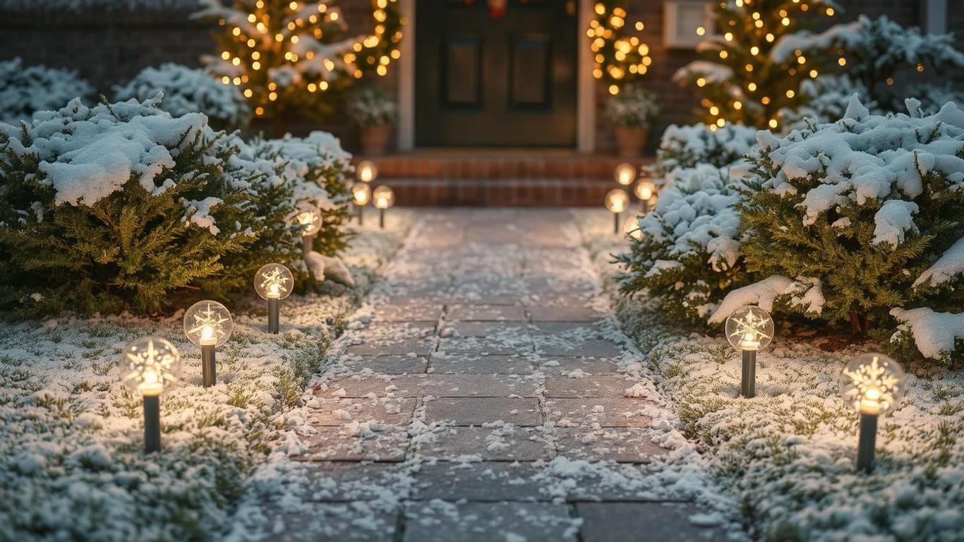 Create a Walkway with Ground Stakes and Path Lights