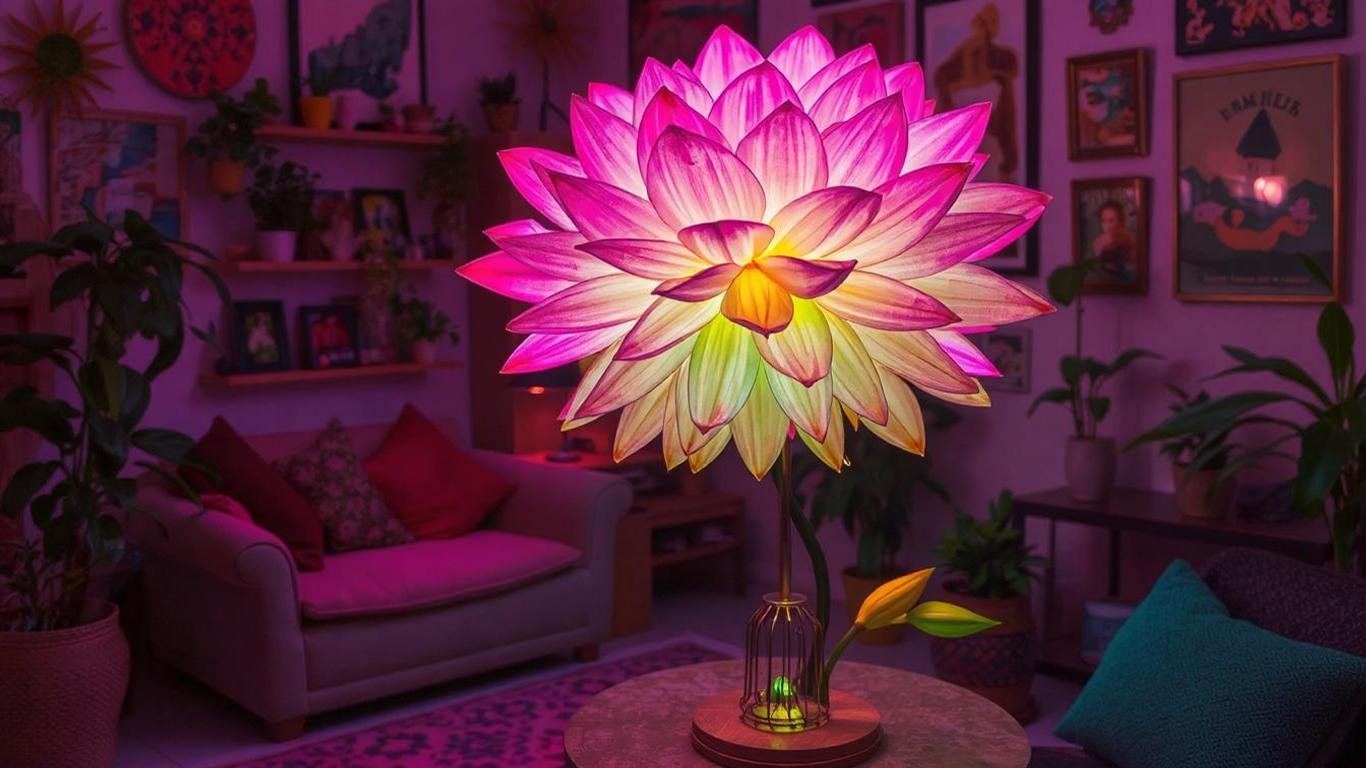 10+ Best Karma Home Flower Lamps to Light Up Your Space || luxurylivingspot.com