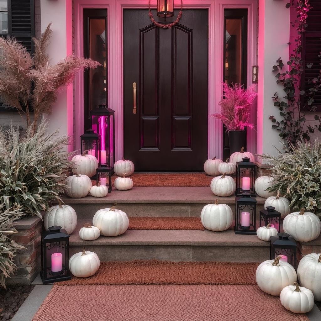 Best Fall Pumpkin Decor Front Porch Luxury Homes Ideas || luxurylivingspot.com