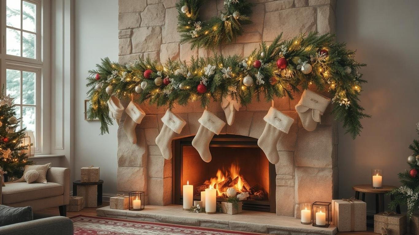 Luxury Christmas Garland for Your Fireplace: Elevate Your Holiday Décor || luxurylivingspot.com