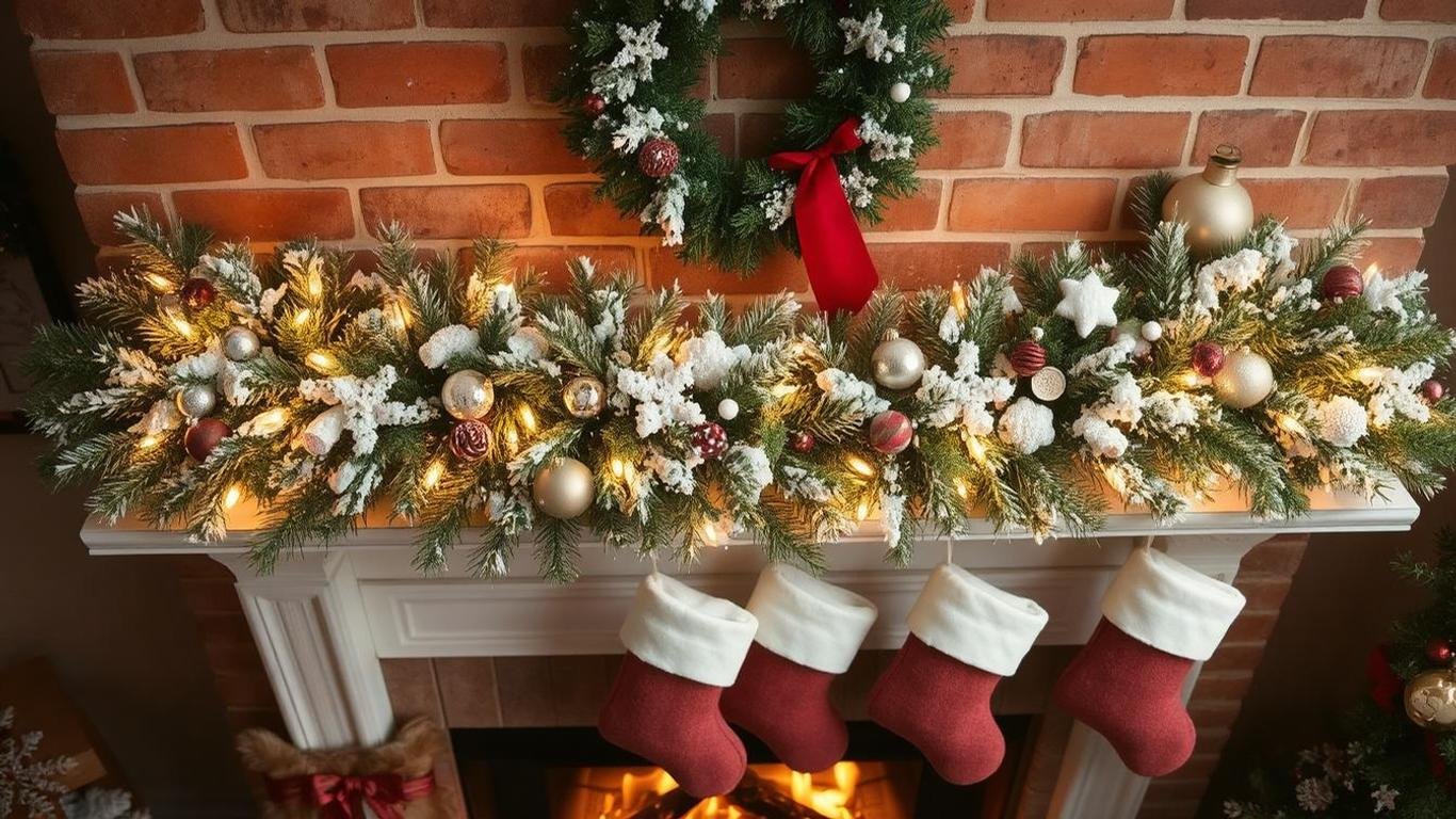 Luxury Christmas Garland for Your Fireplace: Elevate Your Holiday Décor || luxurylivingspot.com