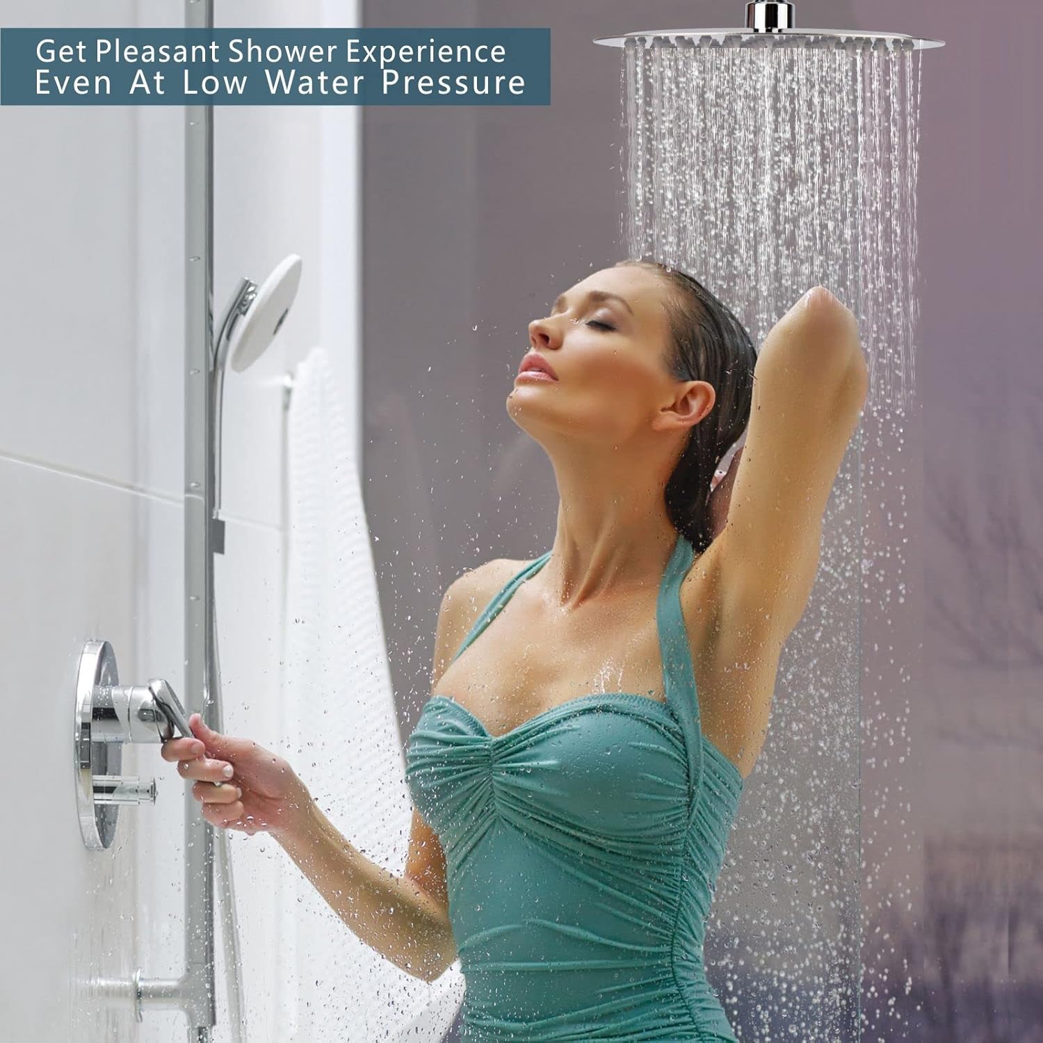 2. Voolan Rain Shower Head (12 Inch, Chrome) – High Flow & Affordable
If you're looking for a budget-friendly rainfall shower head that still delivers high pressure and premium performance, the Voolan Rain Shower Head (12 Inch, Chrome) is an excellent choice. It offers a sleek, modern look with a polished stainless steel mirror finish, providing a luxury spa-like shower experience without the high price tag.

Why I Love It
The Voolan Rain Shower Head impresses with its powerful water flow, even in homes with low water pressure. Thanks to ultra-thin air-in technology, this shower head maximizes pressure while conserving water. The 12-inch size ensures full-body coverage, and the polished chrome finish gives your bathroom a modern, high-end look.

I also love its easy maintenance—the 144 soft silicone jets prevent clogging and lime-scale build-up, making cleaning effortless. Plus, the swivel ball connector allows for customizable angles, ensuring a tailored shower experience. At this price point, it's one of the best budget-friendly rainfall shower heads available.

Key Features
✔ 12-inch round stainless steel design for full-body rainfall coverage.
✔ High-pressure performance even in homes with low water pressure.
✔ Ultra-thin & air-in technology for strong water flow and water-saving efficiency.
✔ 144 soft silicone nozzles prevent clogging and are easy to clean.
✔ Adjustable angles with a swivel ball connector for a customizable shower experience.
✔ Polished chrome mirror finish adds a sleek, modern touch.
✔ Wall and ceiling mount compatibility for versatile installation.
✔ California Compliant 1.8 GPM water flow for eco-conscious users.
✔ Easy installation with a standard 1/2'' pipe thread—no professional help needed.

Price
💰 Starting at $20.29 for the 12-inch model on Amazon Check Price Here

For under $25, this shower head delivers exceptional value, making it an ideal choice for budget-conscious buyers looking for a high-pressure, stylish rainfall shower head.

Pros & Cons
Pros	Cons
✅ Affordable price with premium features.	❌ Shower arm not included—may need to be purchased separately.
✅ High-pressure water flow, even in low-pressure homes.	❌ Limited to one spray setting (no adjustable spray modes).
✅ Easy to install without professional help.	❌ Chrome finish may show water spots over time if not wiped down.
Final Thoughts
The Voolan Rain Shower Head is a fantastic budget-friendly alternative to expensive rainfall shower heads. It delivers high pressure, full-body coverage, and a sleek modern look—all at a fraction of the cost of luxury brands. The self-cleaning nozzles and adjustable angles add to its convenience, making it a great addition to any bathroom.

🔹 Best For: Anyone looking for an affordable, high-quality rainfall shower head with a polished chrome finish.