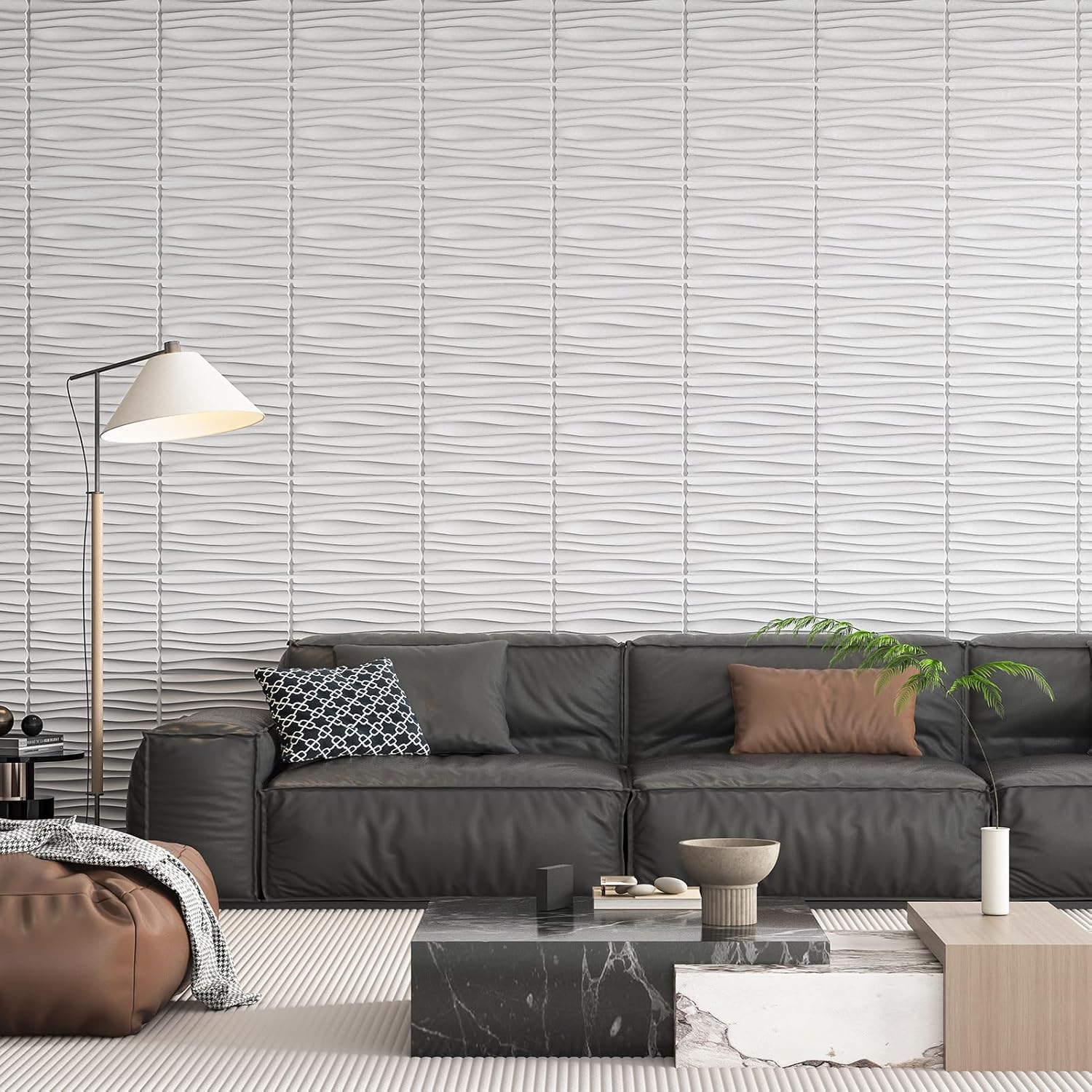 6. Art3d 24-Pack 3D Wall Panels – White PVC Textured Accent Panels Brief Description The Art3d 3D Wall Panels provide a modern and stylish solution for interior décor. These lightweight PVC panels feature a wavy textured design, ideal for accent walls, TV backdrops, and decorative spaces in both residential and commercial environments. The 24-pack covers 30.8 square feet, making it an affordable and easy-to-install option for transforming any space. 👉 Get it on Amazon: Art3d 3D Wall Panels Key Features Modern 3D Textured Design – Creates a stylish accent wall with a sleek, contemporary feel Durable & Lightweight – Made from high-quality PVC, resistant to moisture and stains Easy Installation – Can be installed using adhesive, double-sided tape, or nails Multi-Purpose Use – Suitable for living rooms, bedrooms, offices, hotels, restaurants, and retail stores Panel Dimensions: 15.7" × 11.8" per panel (24 panels per pack, covering 30.8 sq. ft.) Pros & Cons Pros Cons Trendy and modern aesthetic 3.8-star rating suggests some quality concerns Lightweight and easy to install May require strong adhesive for long-term durability Water-resistant & stain-proof Not suitable for outdoor use Affordable price per square foot Some users report slight misalignment in patterns Can be painted for custom designs Additional adhesive cost if not included Best Use Cases TV Backdrops & Accent Walls – Enhances living room aesthetics Bedroom & Office Decor – Adds a sophisticated, modern touch Commercial Spaces – Perfect for hotels, restaurants, and retail store interiors DIY Home Projects – Great for renters and homeowners looking for an easy upgrade Installation Tips Adhesive Method: Use construction adhesive, double-sided tape, or nails for a secure fit. Alignment Tip: Arrange panels before installation to ensure patterns match seamlessly. Customization: Panels can be cut and painted to fit unique spaces.